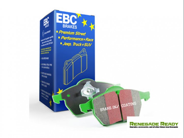 Jeep Renegade Brake Pads EBC Front Green Stuff